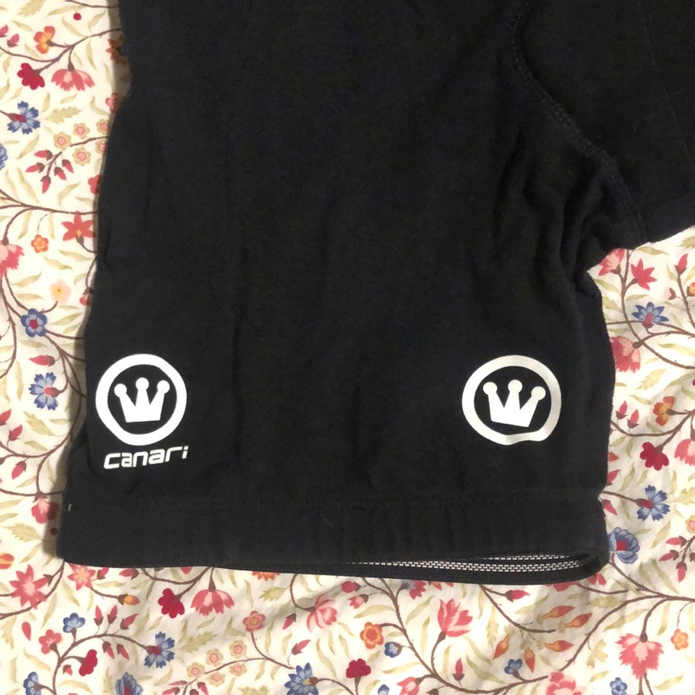 Canari cycling shorts. Super cushy. Soft black cotton.